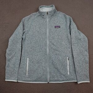 Patagonia Better Sweater Jacket Womens Medium Blue Full Zip Knit Fleece